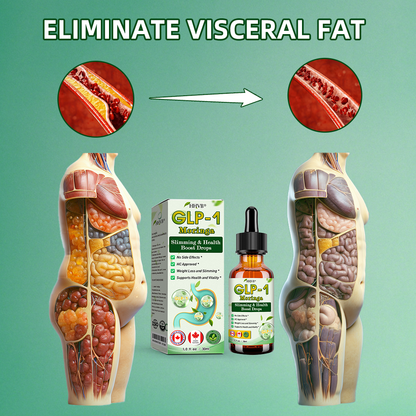 HHVB® GLP-1 Moringa Slimming & Health Boost Drops( 👨‍⚕️Food-grade fat burner – Developed by The Obesity Society)